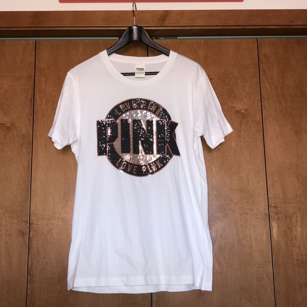 Short sleeve pink/victoria secret shirt